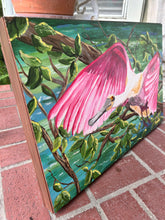 Load image into Gallery viewer, Roseate Spoonbill - Original Art - Coastal Art - Painting on Wood