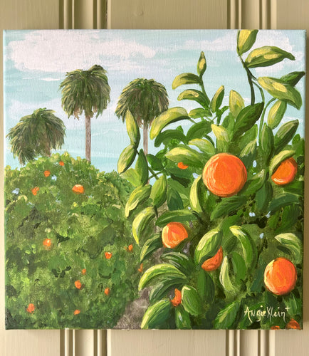 The Grove- Original Art - Orange Grove and Palms