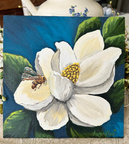 Magnolia Honey - Original Art - Small Art - Acrylic